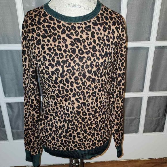 Scotch & Soda Sweaters - Scotch & Soda Maison Scotch Womens Leopard Sweater Medium